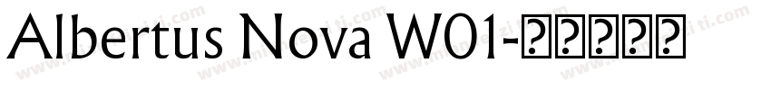 Albertus Nova W01字体转换